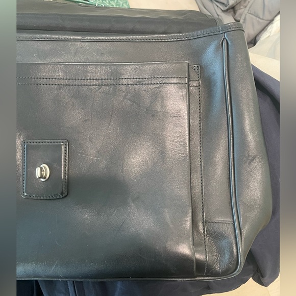 Coach Beekman Barclay Black Leather Messanger Briefcase Bag - Picture 12 of 16